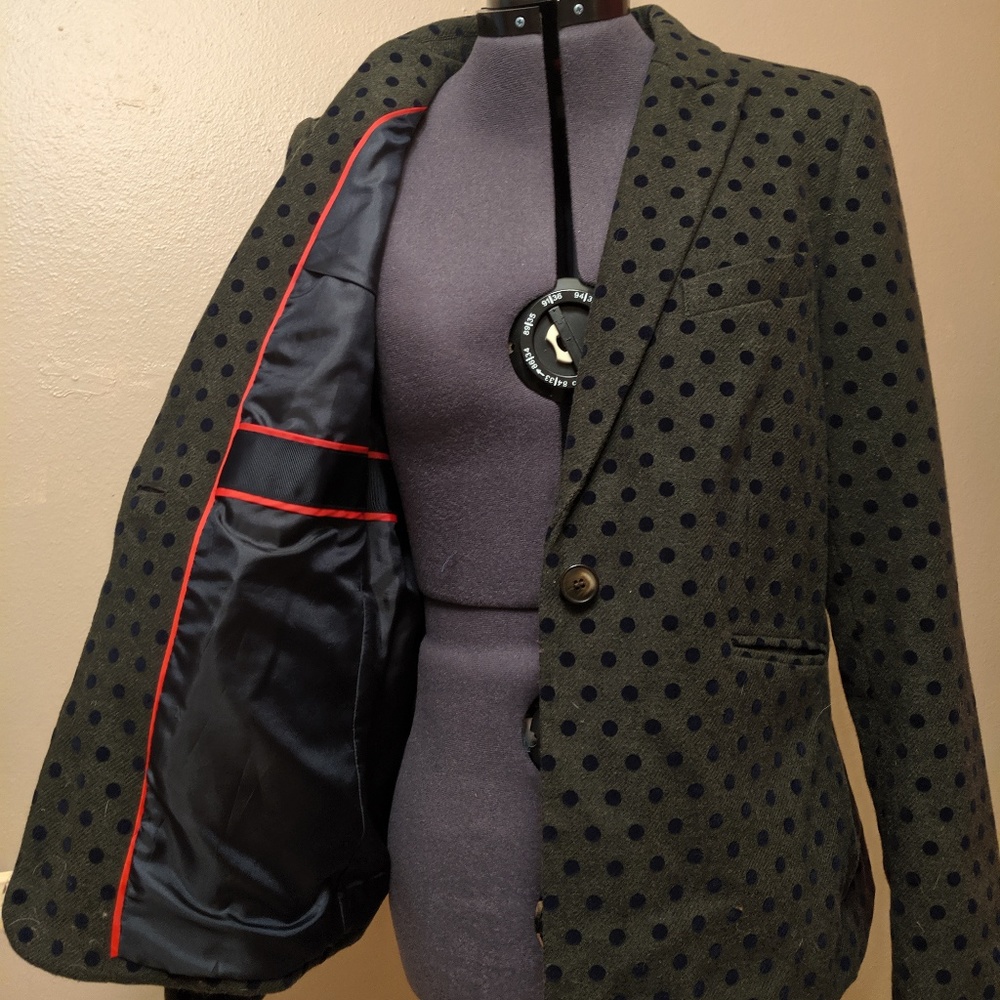 Boden Polka Dot Blazer